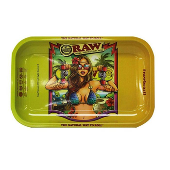 Поднос RAW Metal Rolling Tray Small Brazil - Бренд RAW - Магазин бонгов бонгшоп.рф