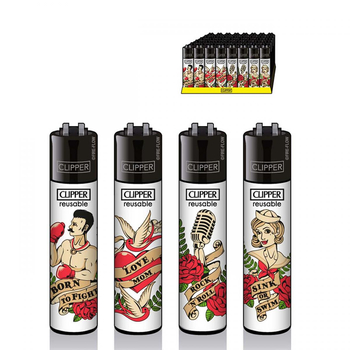 Зажигалка Clipper TATTOO #10 - Бренд Clipper - Магазин бонгов бонгшоп.рф