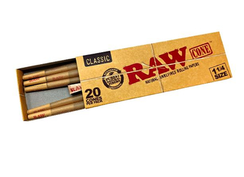 Конусы RAW Classic Prerolled CONE Basic 1 1/4 (20 шт) - Бренд RAW - Магазин бонгов бонгшоп.рф